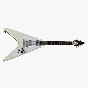 flying v gibson electric guitar 3d model