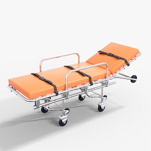 EmergencyBedMedical Emergency Bed Low-poly 3D model
