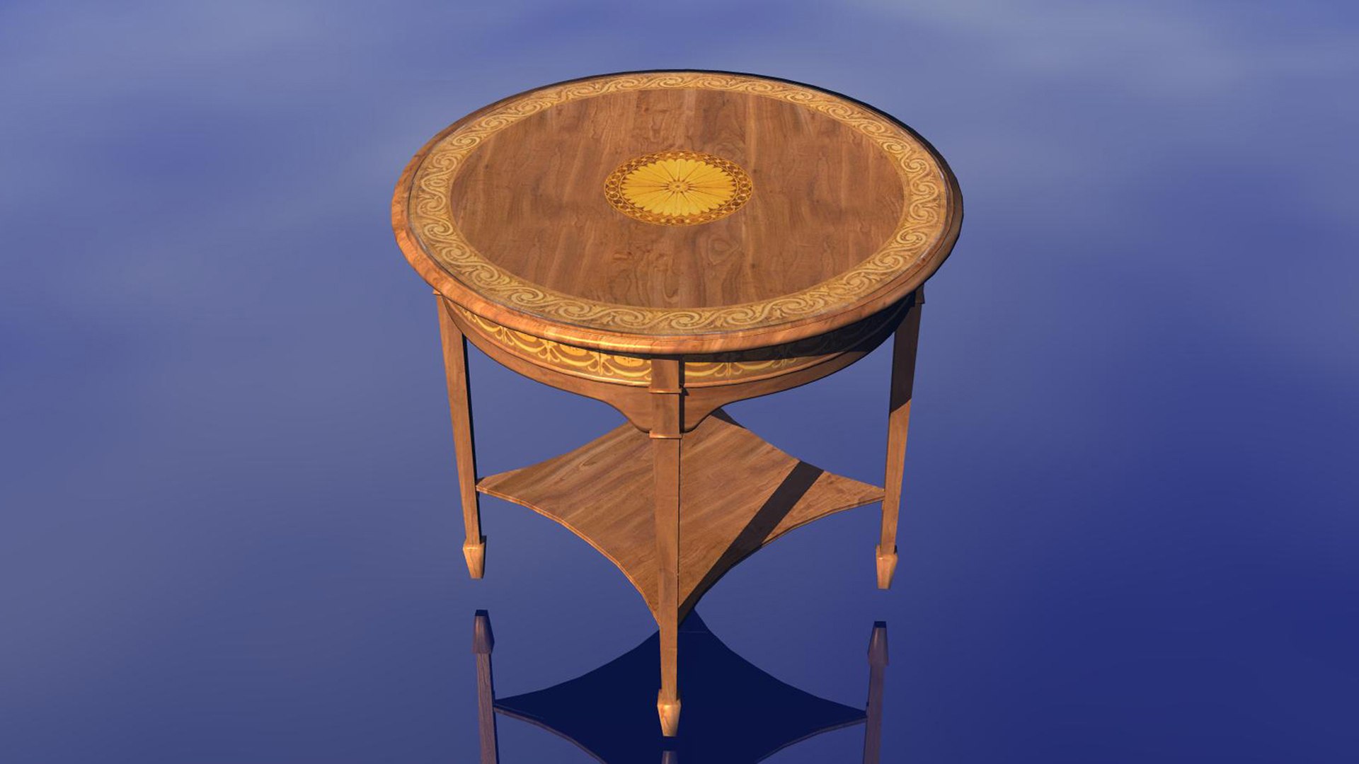 Vintage Side Table 3D model - TurboSquid 2152520