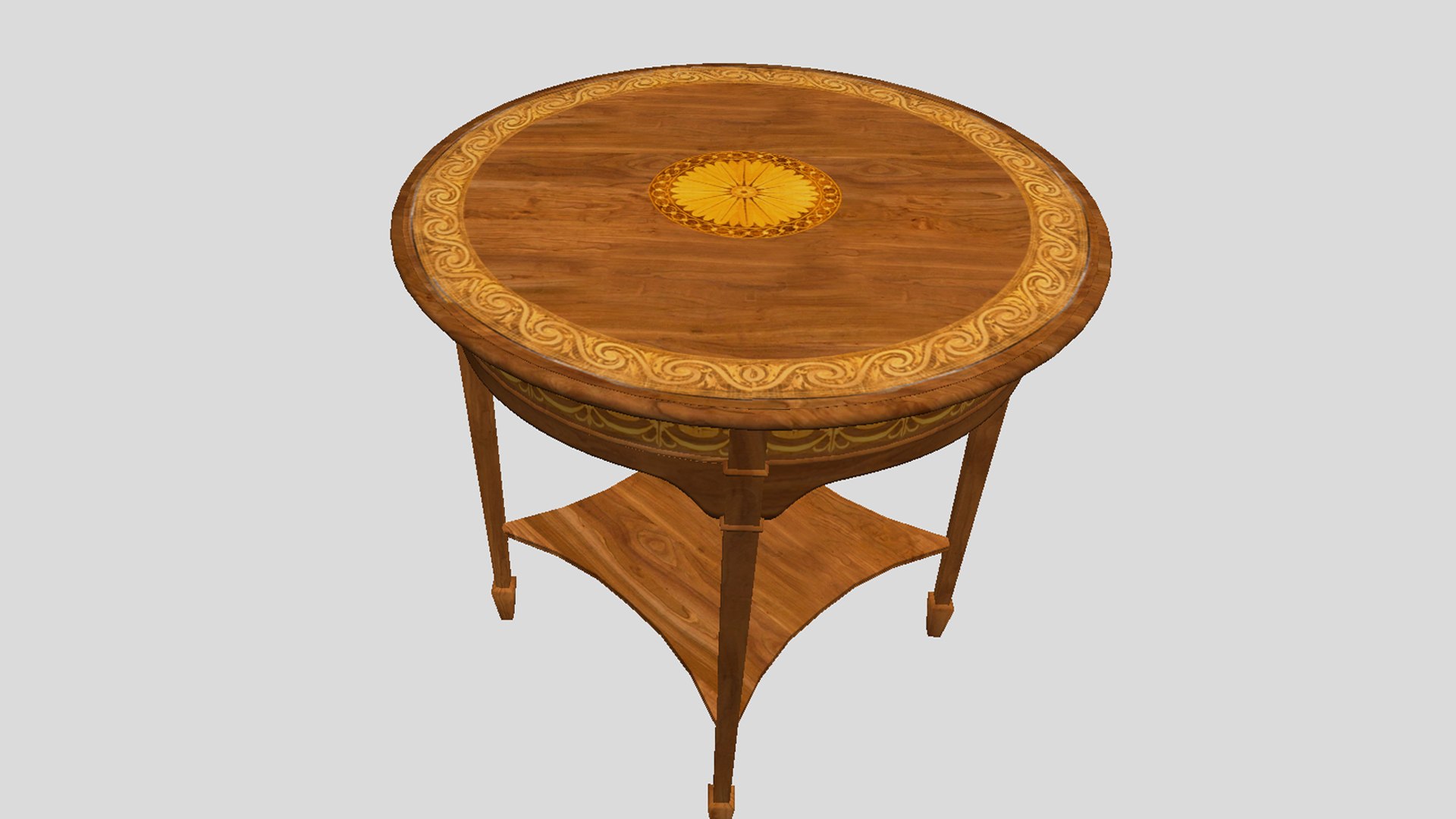 Vintage Side Table 3D model - TurboSquid 2152520