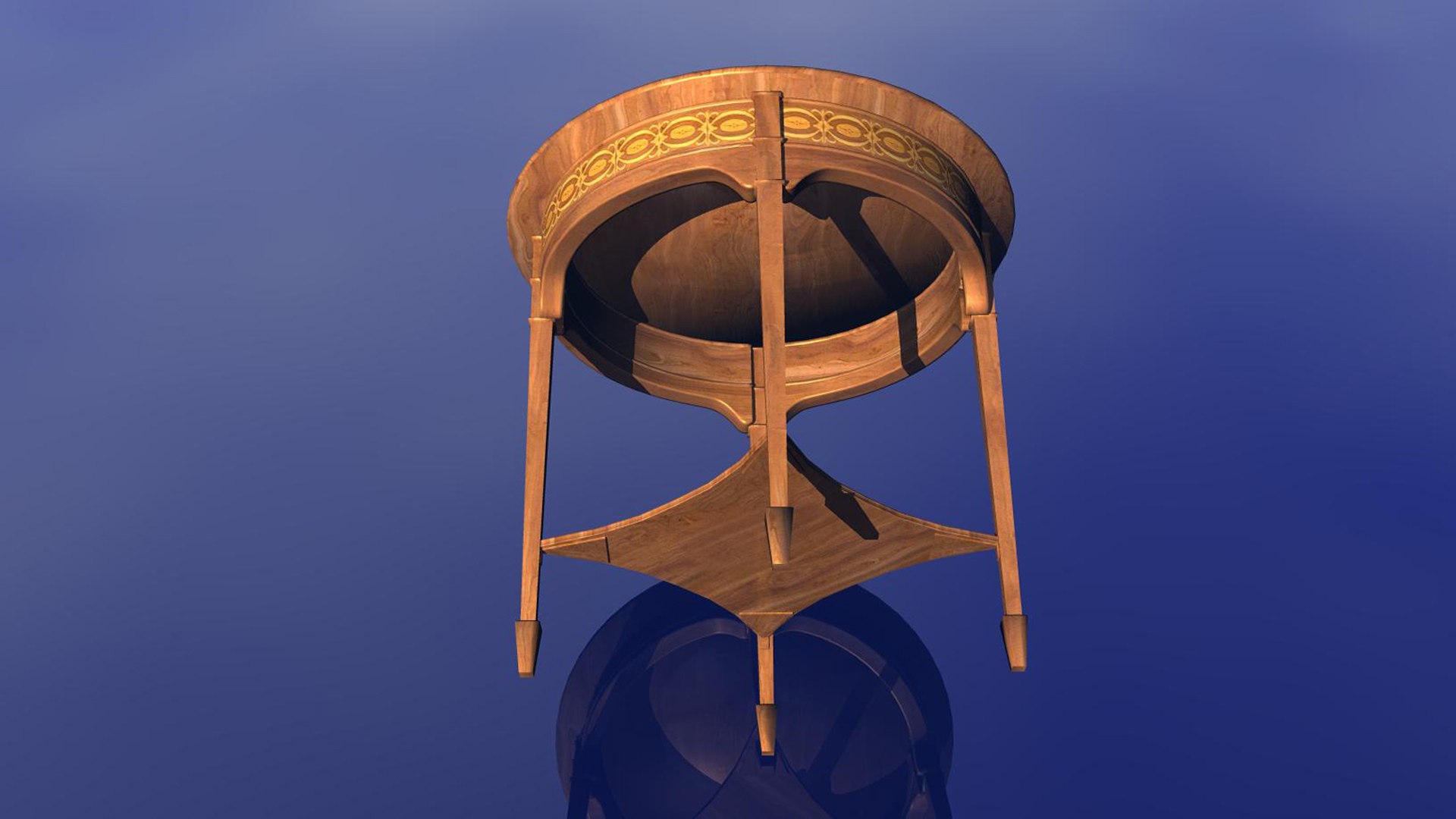 Vintage Side Table 3D model - TurboSquid 2152520