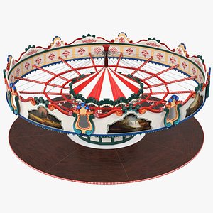 3D carousel rigged