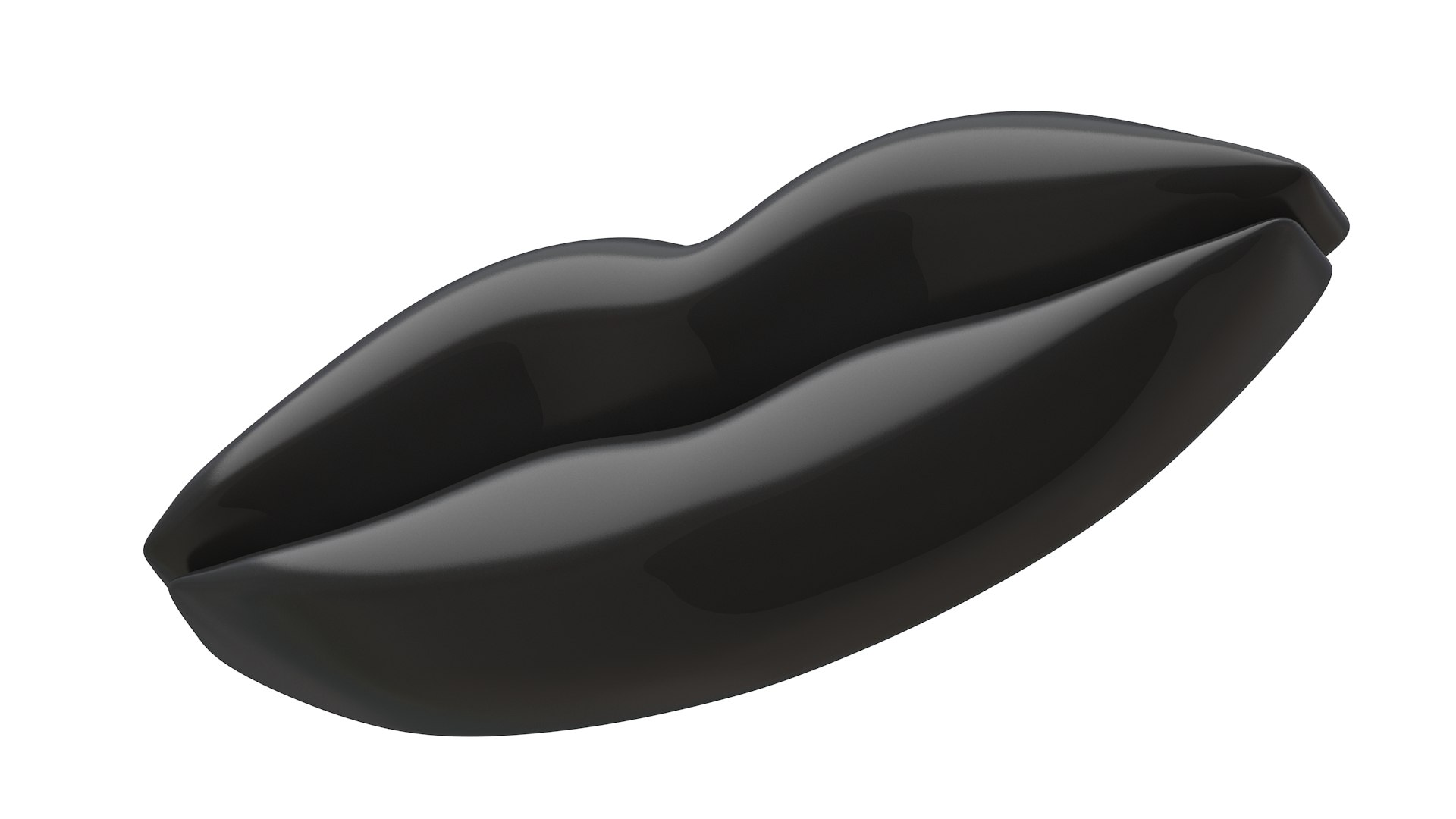 3D Lips Icon Black - TurboSquid 1982124