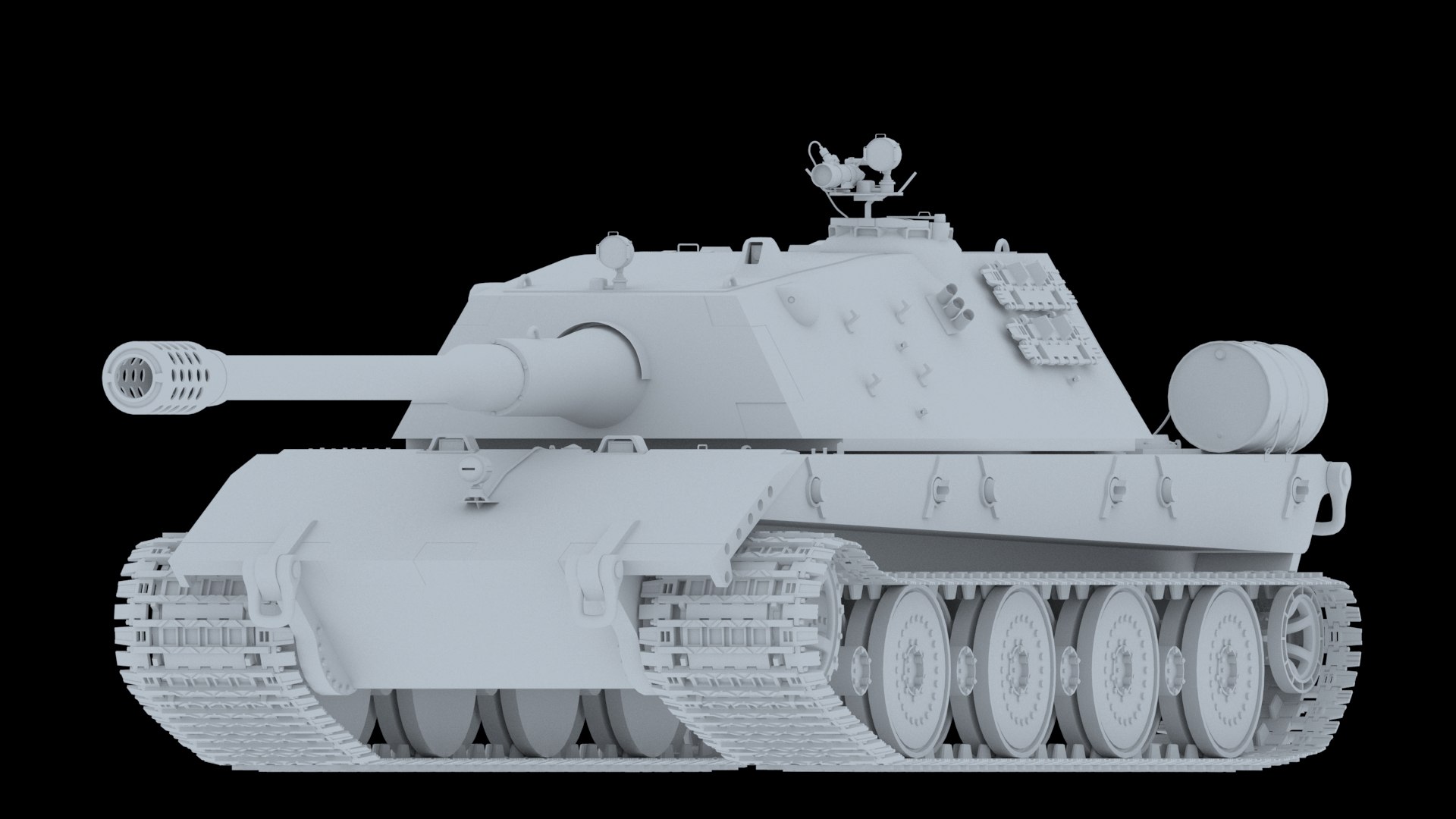 Africa panzerkampfwagen e-100 model - TurboSquid 1251045