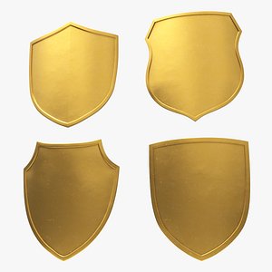Heraldic Shield Set 3D model