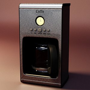 3D coffee machine coffe