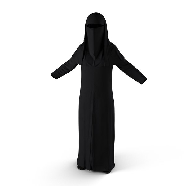 3d model traditional arab ladies dress