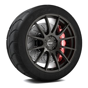 3d volk racing g12 wheel model