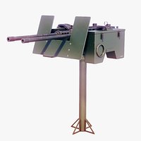 Anti-Aircraft Twin Machine Gun Turret PBR