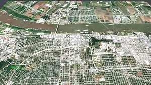 Cityscape Baton Rouge Louisiana USA