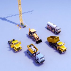 vehicle civil engineering 3d model
