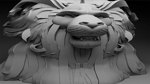 Leon head 3D