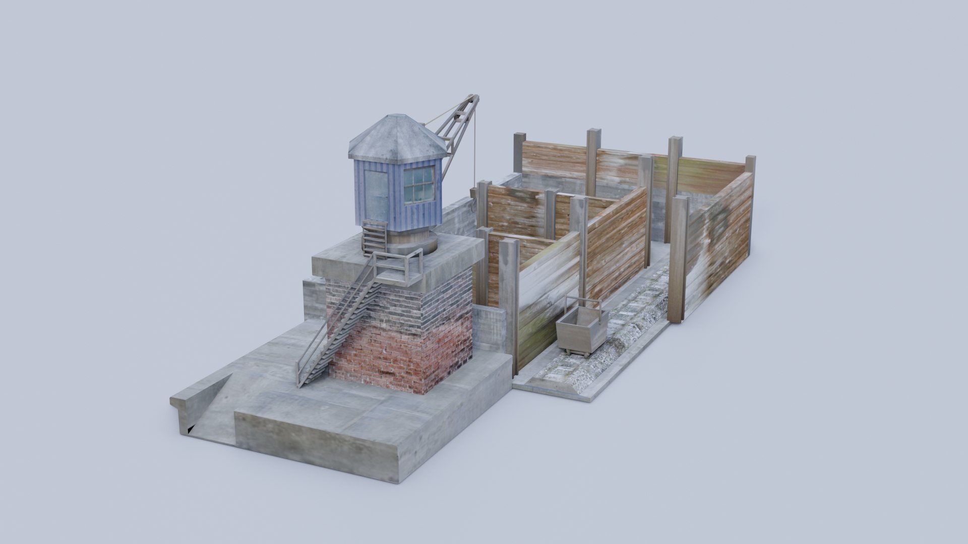 Small coaling plant model https://p.turbosquid.com/ts-thumb/wD/2k5sxF/Xw/coa6/jpg/1704059841/1920x1080/fit_q87/add97b75757fb79b72a86911b7250dbc97d168b4/coa6.jpg