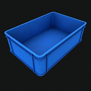 Blue Plastic Storage Industrial Container