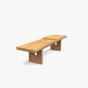 Poliform Bench Nara 3D model