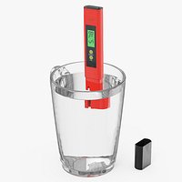 Portable Water Acidity Meter in Use