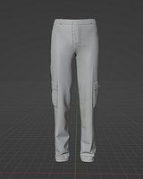 Realistic Pants with all different cuts in one project