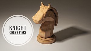 knight piece chess 3D