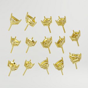 3D Stud Earring