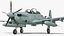 3D A-29 Super Tucano Attack Aircraft Simplified