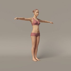 Emma - Rigged Female Low Poly
