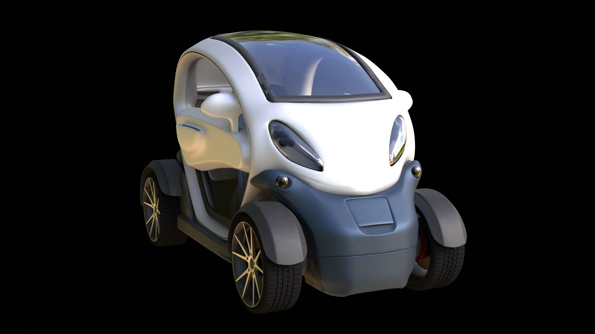 3D Micro Electric Car - TurboSquid 2212025