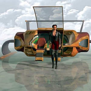 3d spaceship spacecraft