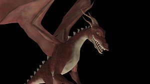 rigged dragon animations 3d max