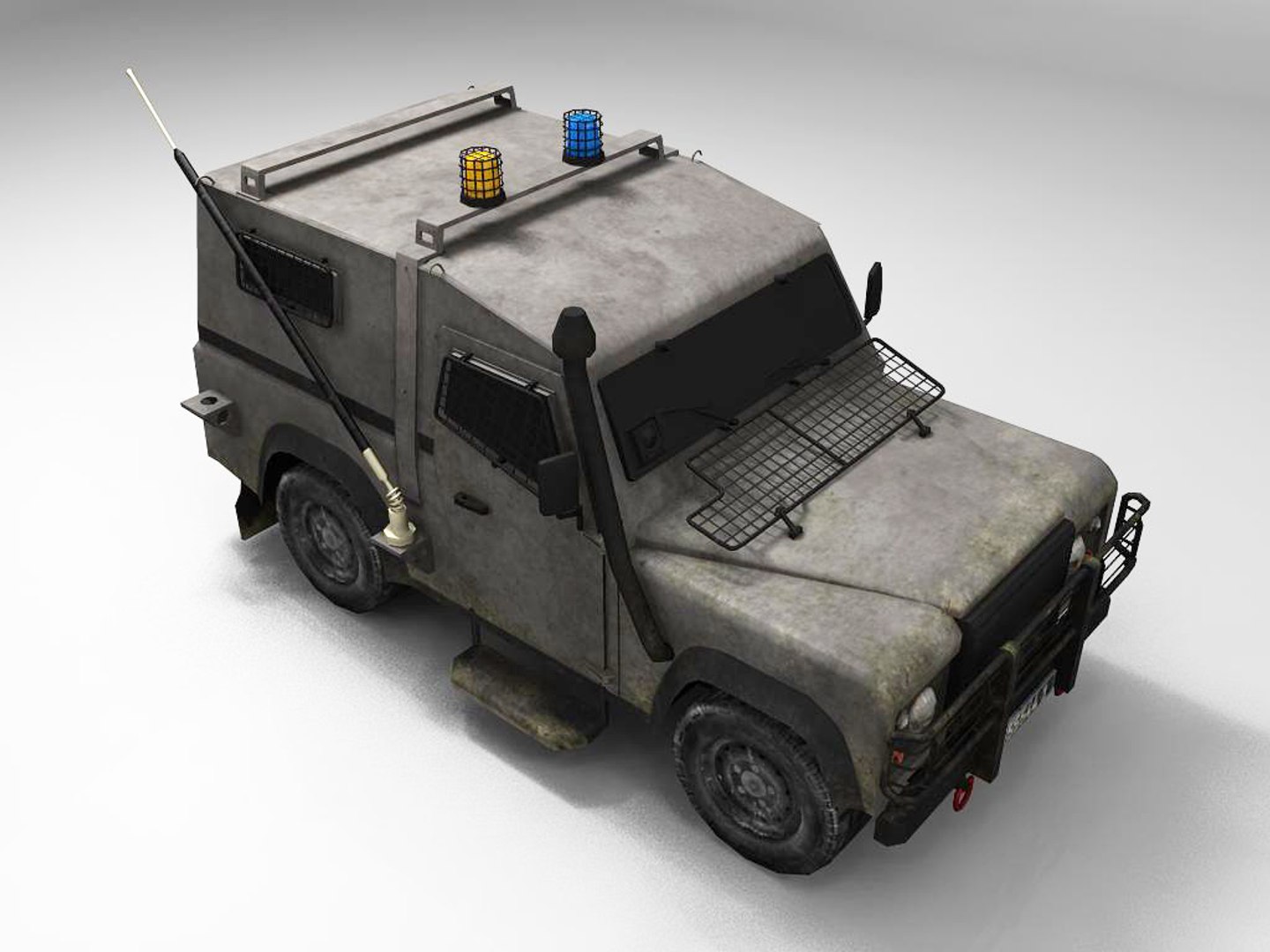 3d Model Military Landrover