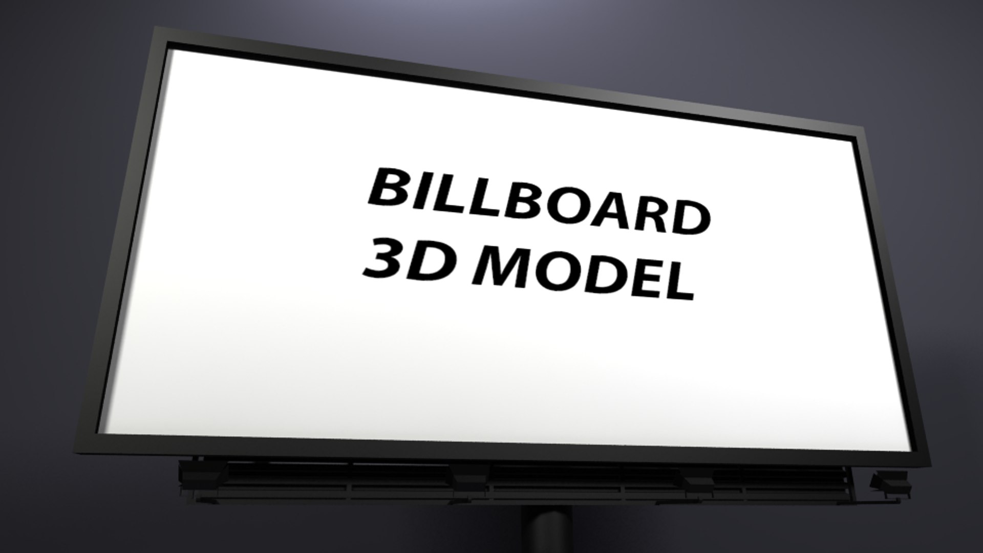 3D Model Billboard Advertising Visualization - TurboSquid 1194812