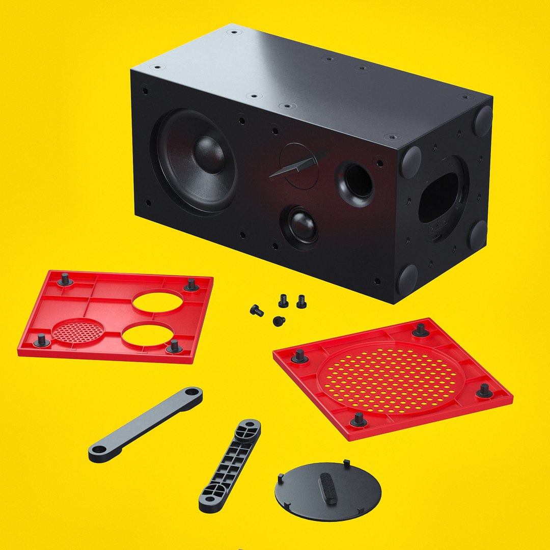 3D Closeup Ikea Frekvens Speaker Model TurboSquid 1660721