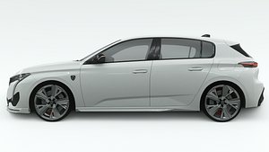 Peugeot 308 2022 3D model