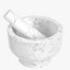 3D kitchen mortar pestle model