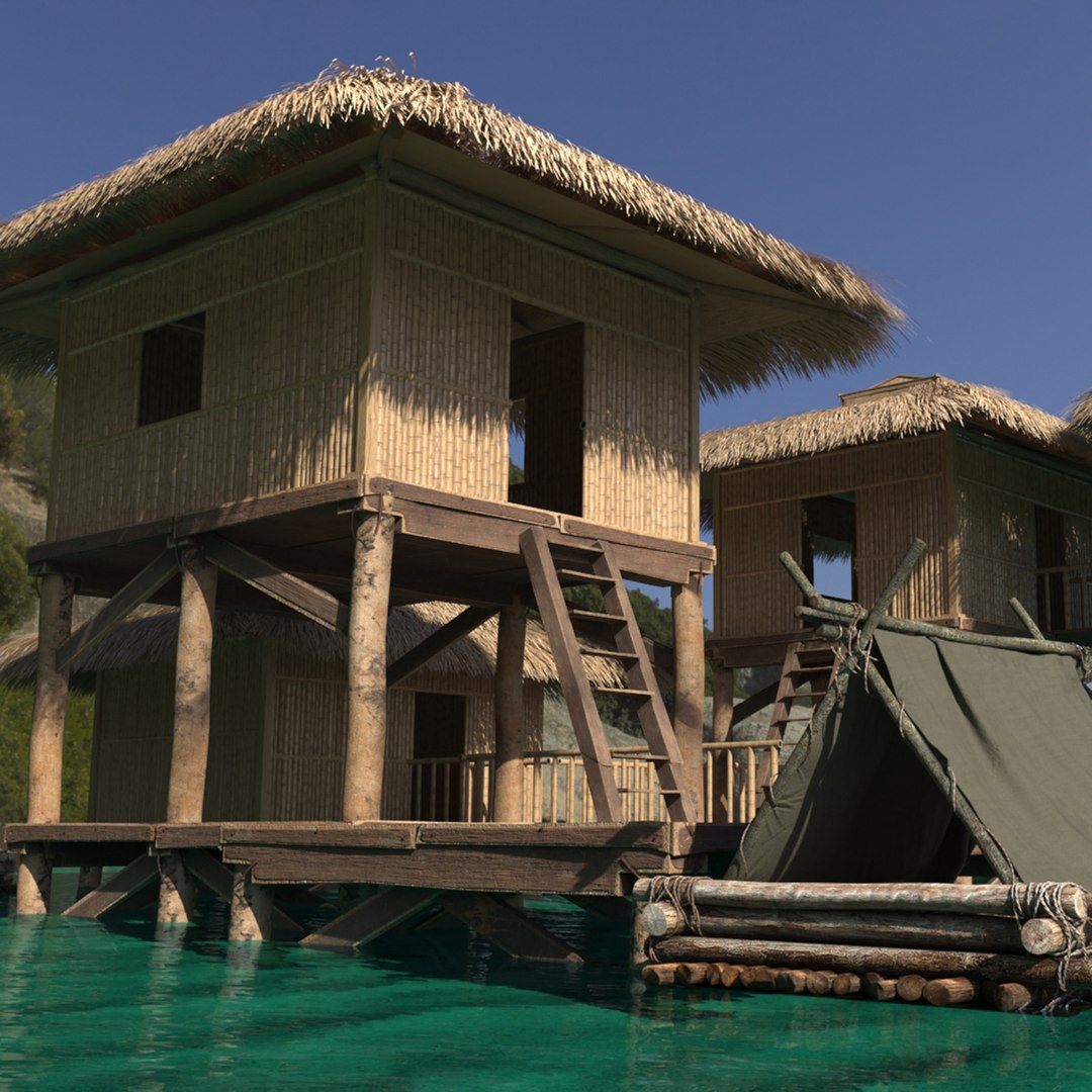 3D Overwater Bamboo Hut with Raft and Tent model https://p.turbosquid.com/ts-thumb/wD/gO1BmV/0S/overwater_bamboo_hut_with_raft_and_tent_001/jpg/1759798004/1920x1080/fit_q87/3d402fe44127daaf1791942ec89075bacecfb372/overwater_bamboo_hut_with_raft_and_tent_001.jpg