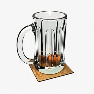 beer mug coaster obj
