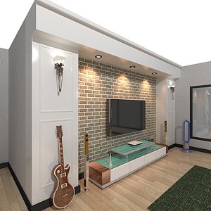 living room 3D model