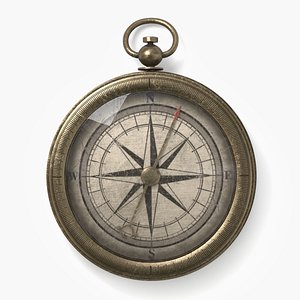3D Compass Old  And Cute