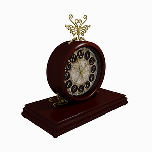 3D vintage clock