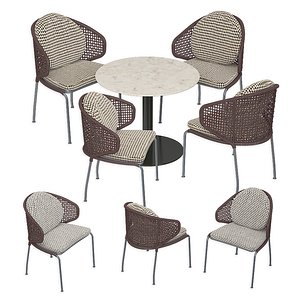 chair aston cord minotty 3D model