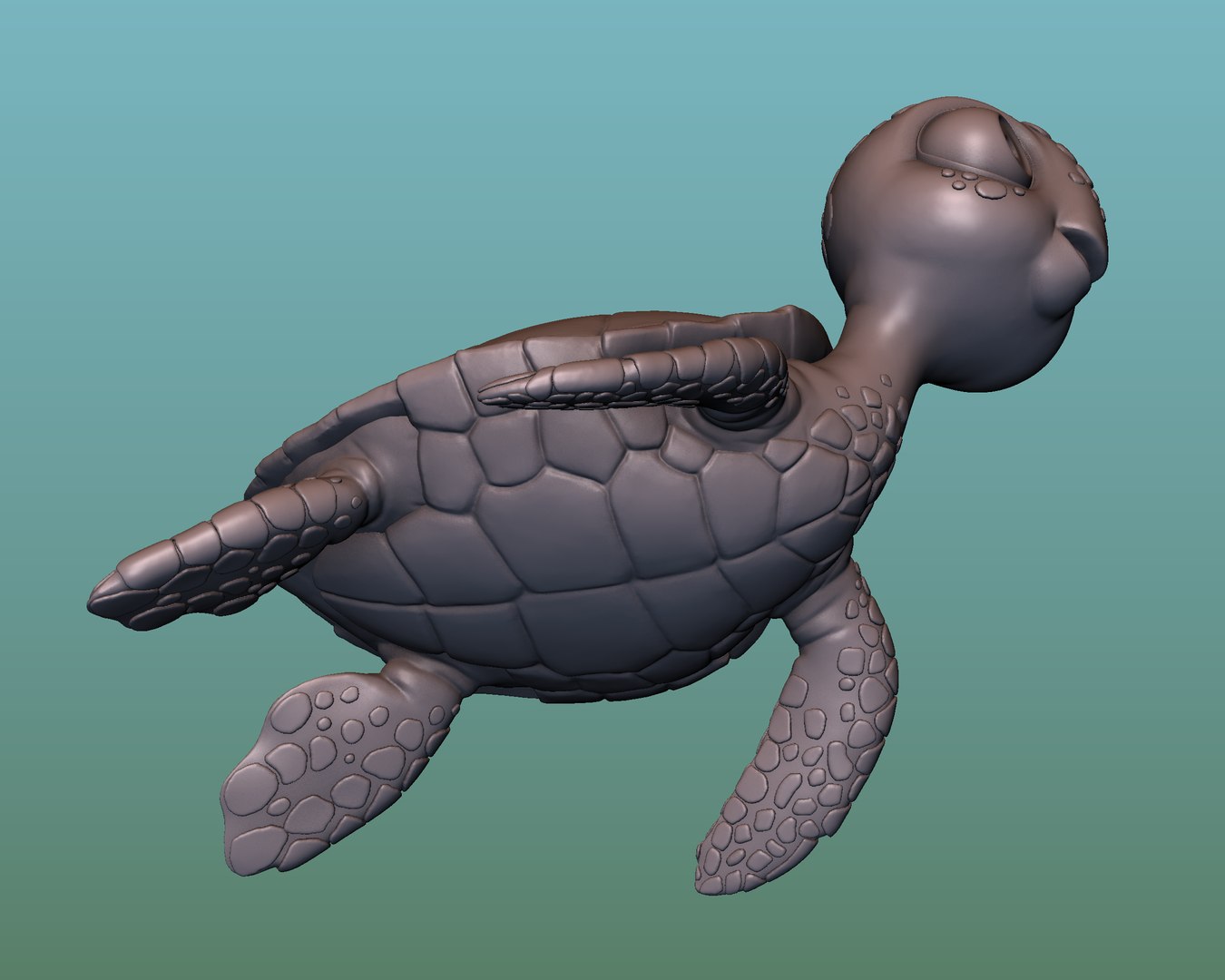 Turtle Sea 3D Model - TurboSquid 1171046