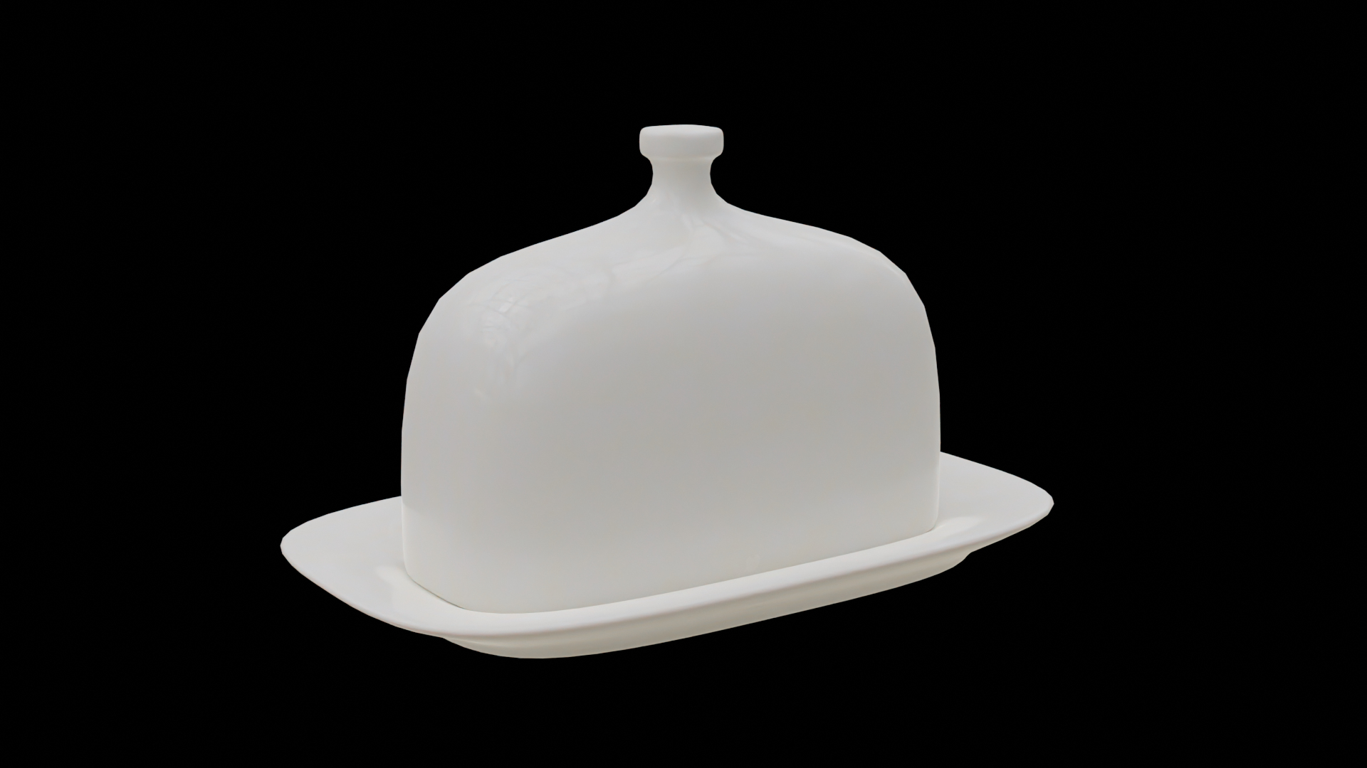 3D Ceramic Butter Dish TurboSquid 1909730