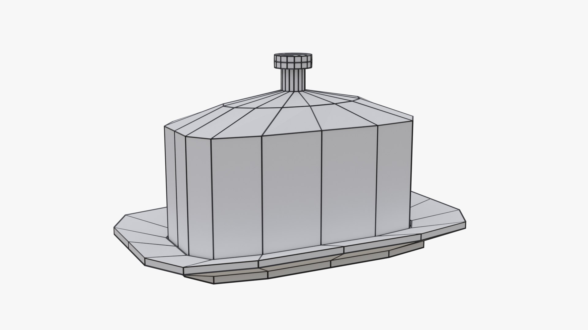 3D Ceramic Butter Dish - TurboSquid 1909730