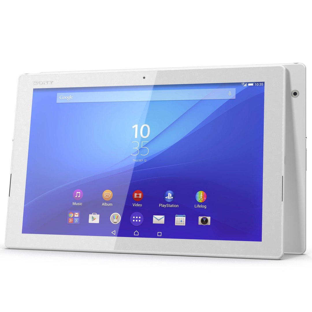 Sony Xperia Z4 Tablet White 3D model preview
