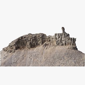 Alps Mountain Cliff Top - PBR 3D Model