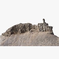 Alps Mountain Cliff Top - PBR 3D Model