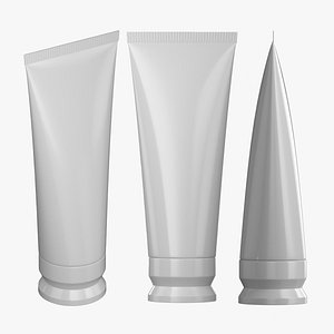 3D model Cosmetic Tube Mockup 02