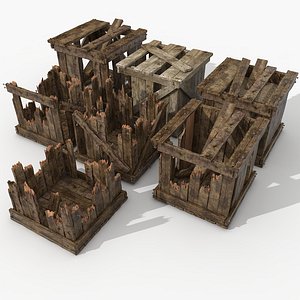 3d 3ds crate wood war