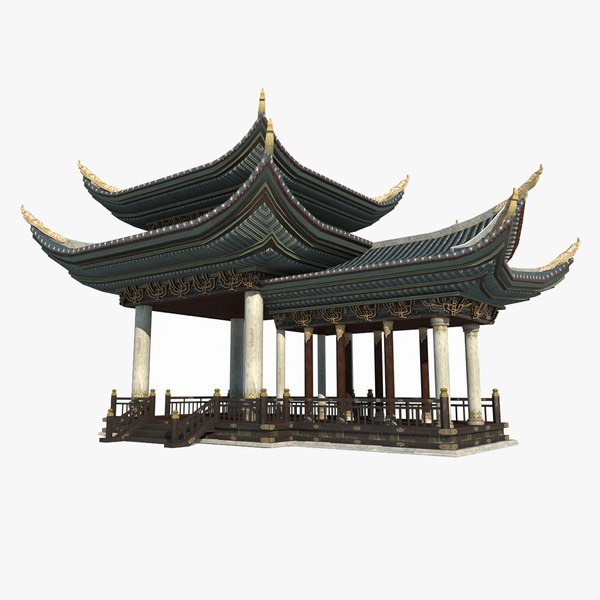 SARIHOSY He Xi Pavilion Chinese Ancient Building Model Fashion Mortise and Tenon Building Block main image 1