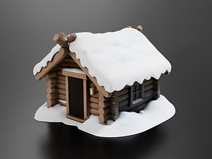 3D Snow Hut 01 model