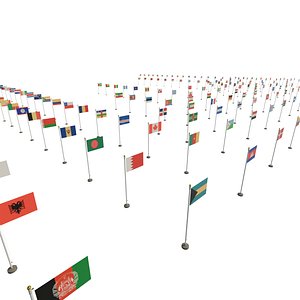 All Country FLAGS model